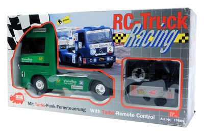Lot 107 - A Dickie RC Truck Racing RC truck in BP livery,...