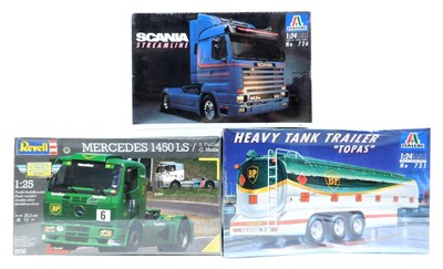 Lot 111 - Italeri and Revell model kits, including...