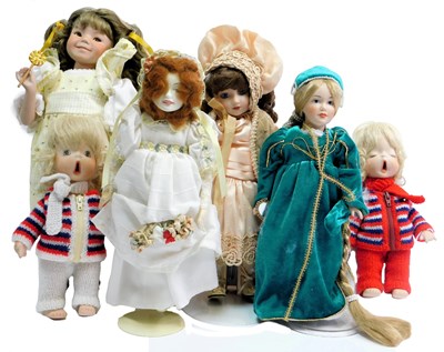 Lot 112 - Various ceramic dolls, including Rapunzel, The...