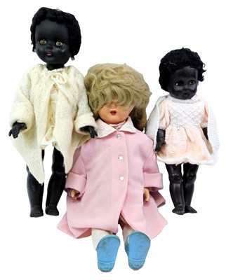 Lot 113 - Two Roddy dolls in woollen dress, and another....