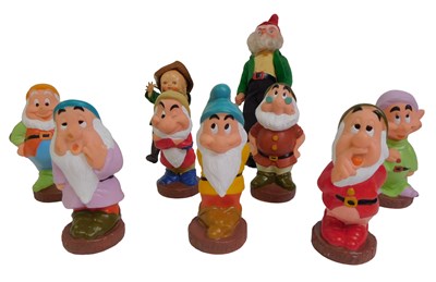 Lot 156 - Disney Seven Dwarfs rubber squeaking...