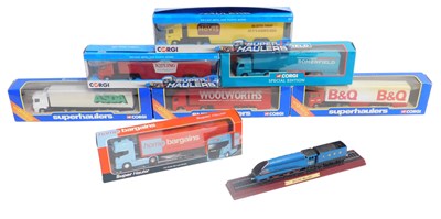 Lot 164 - Corgi diecast tractors and trailers, including...
