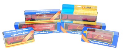 Lot 182 - Corgi Super Haulers and other diecast trucks,...