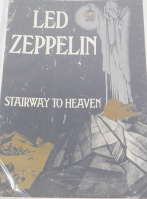 Lot 147 - A Led Zeppelin Stairway to Heaven poster, 83cm...