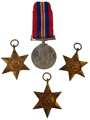 Lot 378 - Four World War II medals, comprising the War...