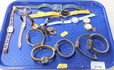 Lot 2119 - Wristwatches, comprising Pulsar, Citron, nurse'...