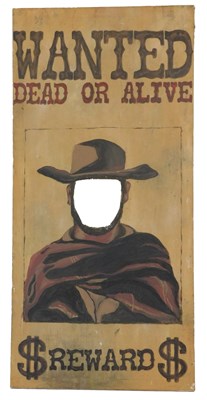 Lot 523 - A Wanted Dead or Alive canvas print, 150cm x...
