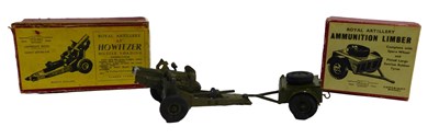 Lot 463 - A W Britain painted lead Royal Artillery 4.5"...