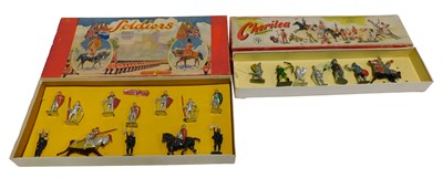 Lot 470 - A Crescent Toys painted lead set, depicting...