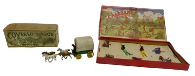 Lot 473 - A Charbens painted lead set, depicting Native...