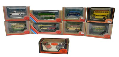 Lot 499 - A group of diecast buses, to include an...