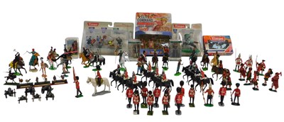 Lot 501 - A group of moulded plastic figures, to include...