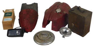 Lot 17 - A petrol tank, possibly from a Norton...