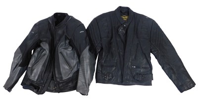 Lot 95 - Two leather motorcycle jackets,...