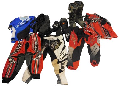 Lot 97 - Various motocross and off road clothing, to...