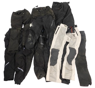 Lot 98 - Various motorbike trousers, differing makes...