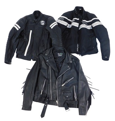 Lot 100A - A Garibaldi leather motorcycle jacket, size...