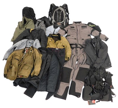 Lot 100B - Miscellaneous motorbike related clothing and...