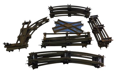 Lot 336 - Various O gauge track, points and fish plates....