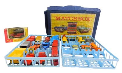 Lot 370 - A Matchbox collector's mini case with playworn...