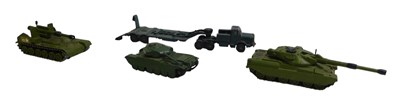 Lot 376 - Dinky Toys military vehicles, including a...