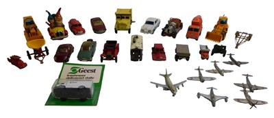 Lot 380 - Various playworn diecast, including Joal...