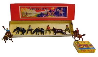 Lot 400 - Timpo Toys Wild West Series cowboy and horse,...