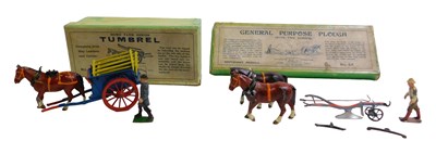 Lot 402 - W Britain No.6F general purpose plough with...