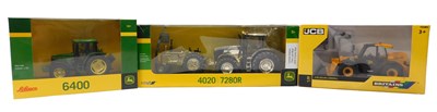 Lot 235 - Schuco and Britains diecast tractors and...