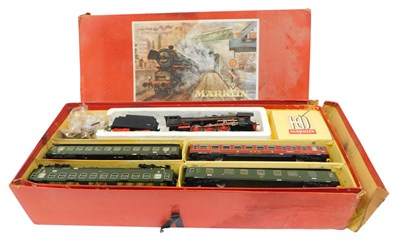 Lot 438 - A Marklin HO gauge train set, including 4-6-2...