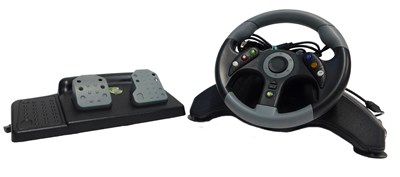 Lot 451 - A Mad Cats MC2 Xbox 360 micro steering wheel...