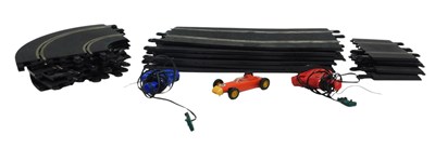 Lot 644 - Scalextric, to include track, two controllers,...
