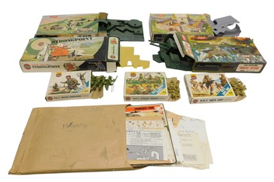 Lot 645 - Airfix model kits, comprising LCM and Sherman...