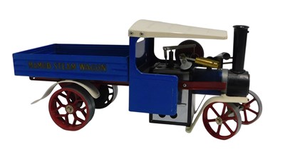 Lot 647 - A Mamod steam wagon, with trailer, in...