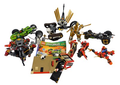Lot 665 - Various Lego, to include a Ninjago vehicle,...