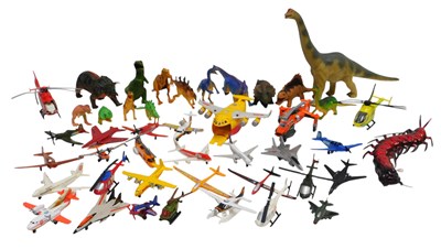 Lot 668 - Various toys, to include dinosaur...