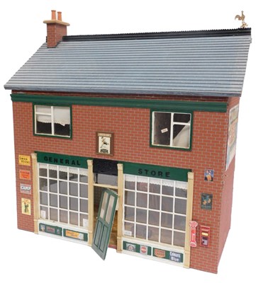 Lot 689 - A general store doll's shop, two storey, with...