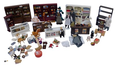 Lot 691 - Doll's house furniture, groceries and...