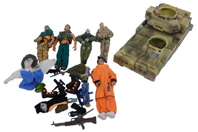 Lot 705 - An Action Man Pursuit battle tank, together...