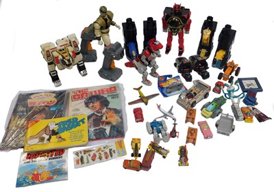 Lot 706 - Assorted action figures and toys, including a...