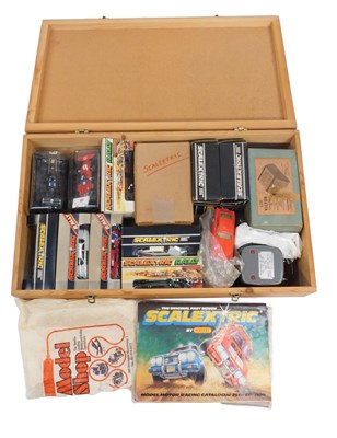 Lot 708 - Scalextric vehicles, most boxed, including a...