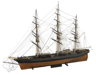 Lot 737 - A scale model of The Cutty Sark, fully rigged,...