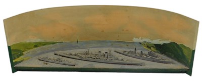Lot 740 - A diorama with three models of World War II...