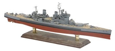 Lot 742 - A wooden and plastic scale model of a World...