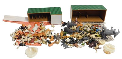 Lot 161 - Britains plastic figures, including farm...