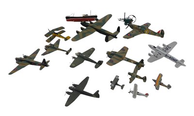 Lot 622 - Kit built model aircraft, including Avro...