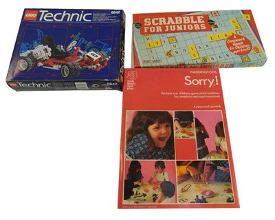 Lot 431 - A Lego Technic 8842 go-kart, boxed, Scrabble...