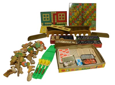 Lot 630 - Various toys, to include dominoes, a Bobs...