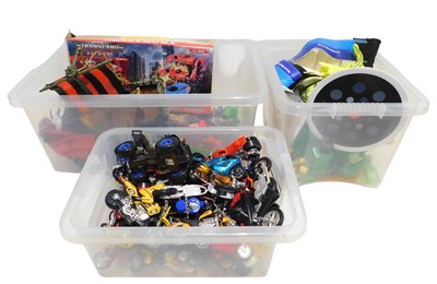 Lot 639 - Various toys and football equipment, including...