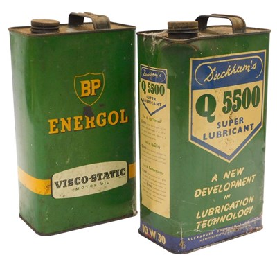 Lot 43 - BP Energol Visco Static motor oil can and a...